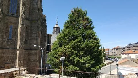 Vista de edificios importantes, foto 7 en Astorga, León, España Stock Photos