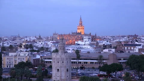 Vista de Sevilla Video stock 219124848