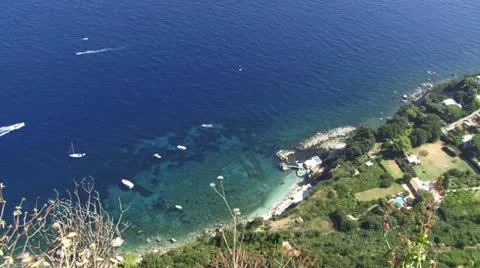 Vista over Capri Stock Footage