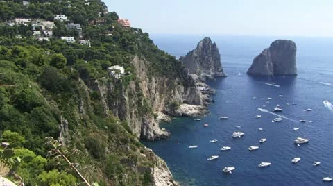 Vista over Capri Video stock 21439556