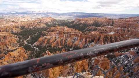 Vista point overview in Bryce Canyon Stock Footage 100653487