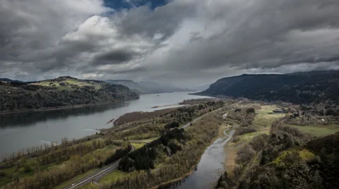 Vista Point time lapse oregon Stock Footage 64303887