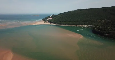 Vistas panoramicas de Urdaibai Stock Footage 95641153