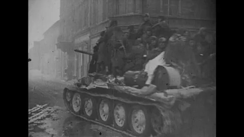 Vistula–Oder offensive. Red Army Stock Footage 244730218