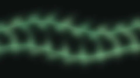 Visual of abstract wave pattern with soft glowing green hue Stock Footage 338237063