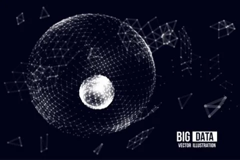 Visual Analytics for Big Data. Vector illustration. イラスト素材