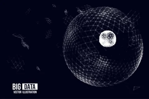 Visual Analytics for Big Data. Vector illustration. イラスト素材