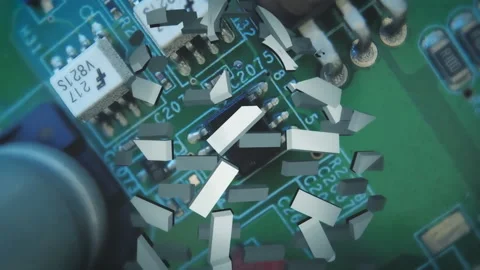 Visual Animation Of A Cyber Attack Showing Broken Antivirus Lock On A Stock Footage 182807321