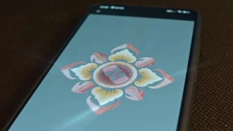 Visual Art, drawn flower, presentation Stock Footage 309461789