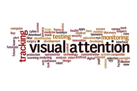 Visual attention word cloud concept イラスト素材