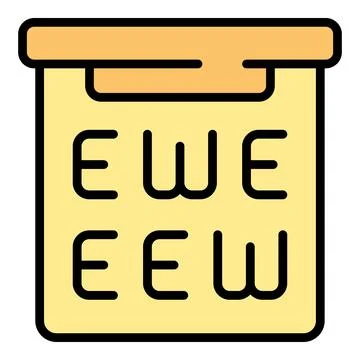 Visual banner icon vector flat Illustrazione stock