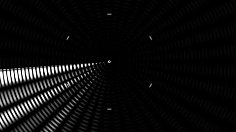 Visual of bright lines converging to a center point in Stock Footage 339375336