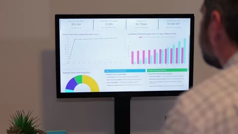 Visual Clean Energy Conversion Executive Report Stock Footage 323040316