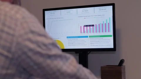 Visual Clean Energy Conversion Executive Report Stock Footage 323040332