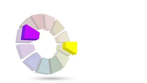 Visual Colour Wheel Mapping complementary or contrast colours Stock Illustration