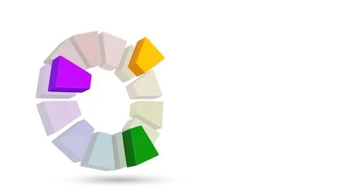 Visual Colour Wheel Mapping Secondary Stock Illustration
