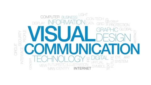 Visual communication animated word cloud, text design animation. Kinetic Stock Footage 76347308