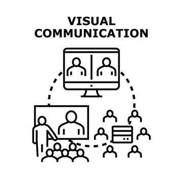 Visual communication concept illustrating online education and collaboration 스톡 일러스트