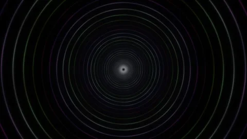 Visual of concentric circles creating a tunnel effect in Stock Footage 338004371
