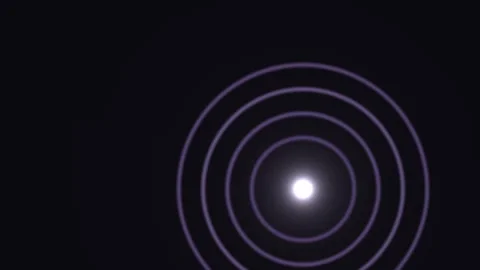Visual of concentric circles expanding from a light source Stock Footage 338202449
