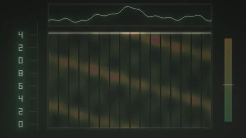 Visual data representation in green tones with diverse Stock Footage 339458471