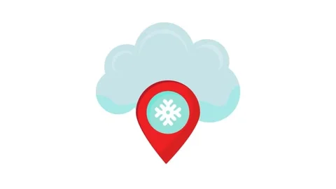 Visual depicting cloud computing elements with weather icons, symbolizing t.. Stock Footage 332413247
