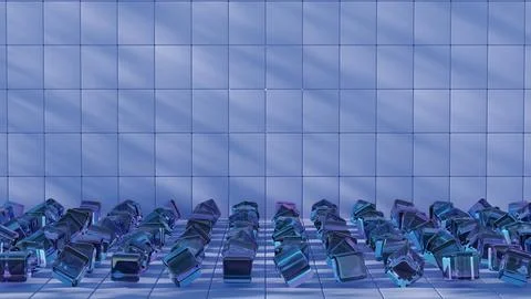 A visual depiction of data being organized and categorized into structured fo Stock-Illustration