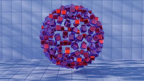 A visual depiction of data being organized and categorized into structured fo Stock Illustration