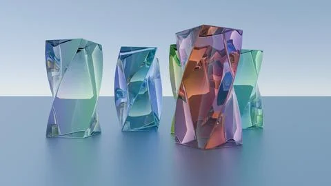 A visual depiction of data being organized and categorized into structured fo Stock Illustration