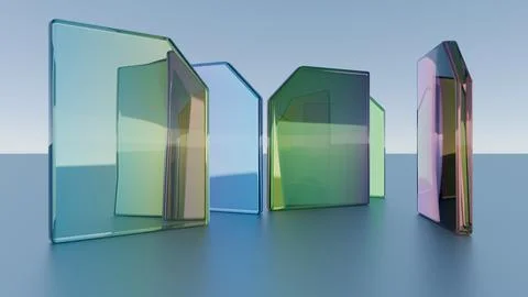 A visual depiction of data being organized and categorized into structured fo Stock Illustration