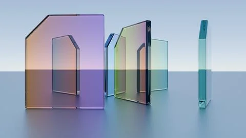 A visual depiction of data being organized and categorized into structured fo Stock Illustration