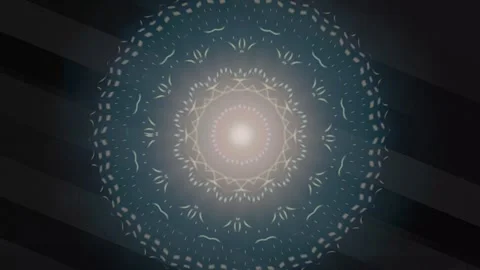 Visual design of an abstract pattern with circular shapes and light Stock Footage 337385506