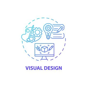 Visual design concept icon イラスト素材