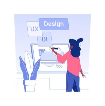 Visual design isolated concept vector illustration. Stock Illustration