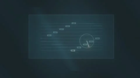 Visual display of data trends with graphs and moving Stock Footage 339291454
