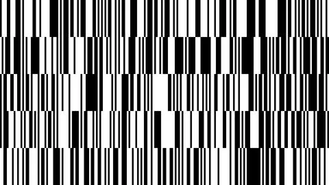 This visual display features a striking barcode pattern made up of varying .. Stock Illustration