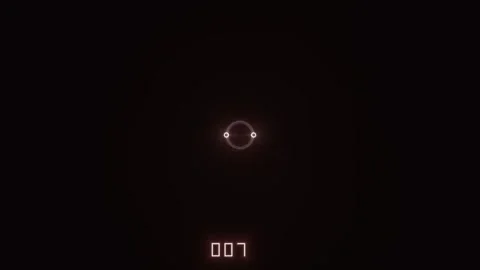 Visual display showing a countdown timer with dynamic Video stock 338277072