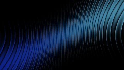 Visual display of sound waves in blue colors with smooth curves and lines i.. Stock Footage 329357162