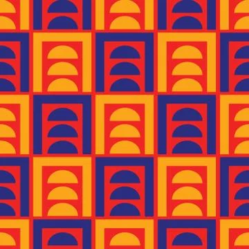 Visual distortion illusion seamless pattern Stock Illustration