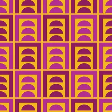 Visual distortion illusion seamless pattern Stock Illustration