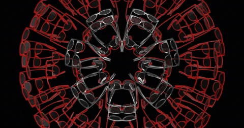 Visual EDM Techno Club Vj Abstract New Stock Footage 60030344