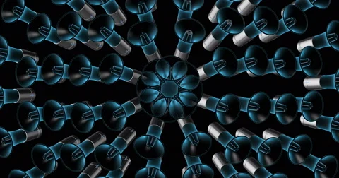 Visual EDM Techno Club Vj Abstract New Stock Footage 60040262