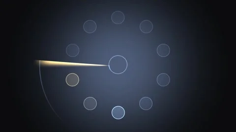 Visual effect with circles on a dark background and moving Stock Footage 339577825