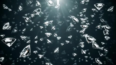 Visual effect. crystals glittering in rays of light fall on a purple background Stock Illustration