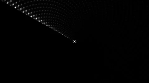 Visual effect of light patterns in a dark space Stock Footage 339327084