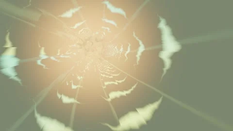 Visual effect of swirling light and abstract shapes in background Stock Footage 337384925