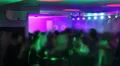 Visual effects, timelapse. Crowd hanging out in the club. Nightclub atmosphere HD Footage