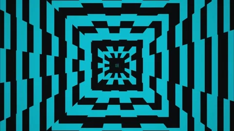 Visual exploration of geometric patterns in black and blue Stock Footage 339515342