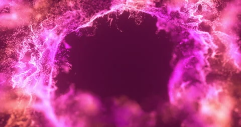 Visual Exploration of Pink Abstract Particles Stock Footage 278013236