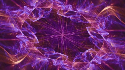 Visual fantasy of hypnotic galactic star swirls, fractal abstract ecstasy Video stock 249497992